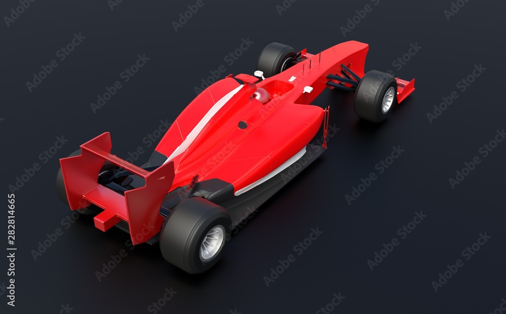 Red sport car,race car ,red car,3d render. Red sport car,race car ,red car,3d render.