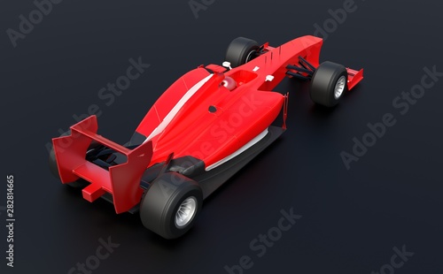 Red sport car,race car ,red car,3d render.
