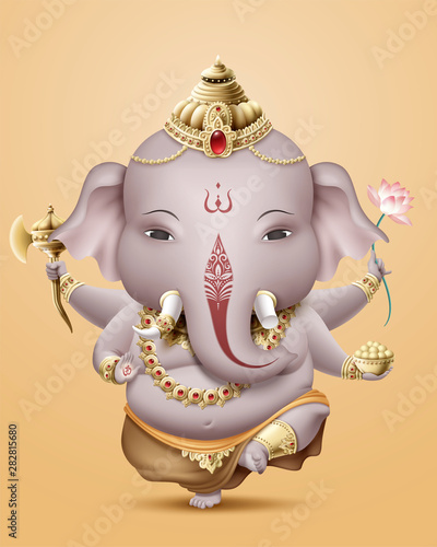 Lovely god Ganesha