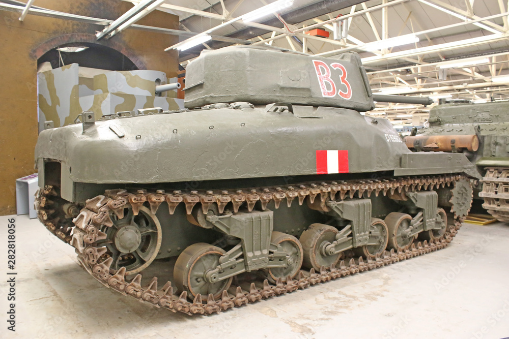 Vintage military tank