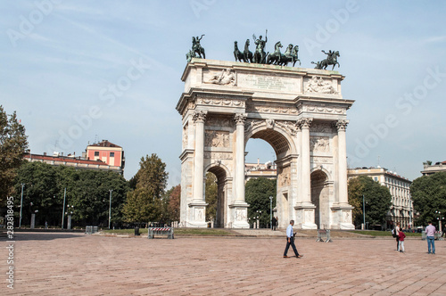 Arch Porta Sempione Italy Milan photo