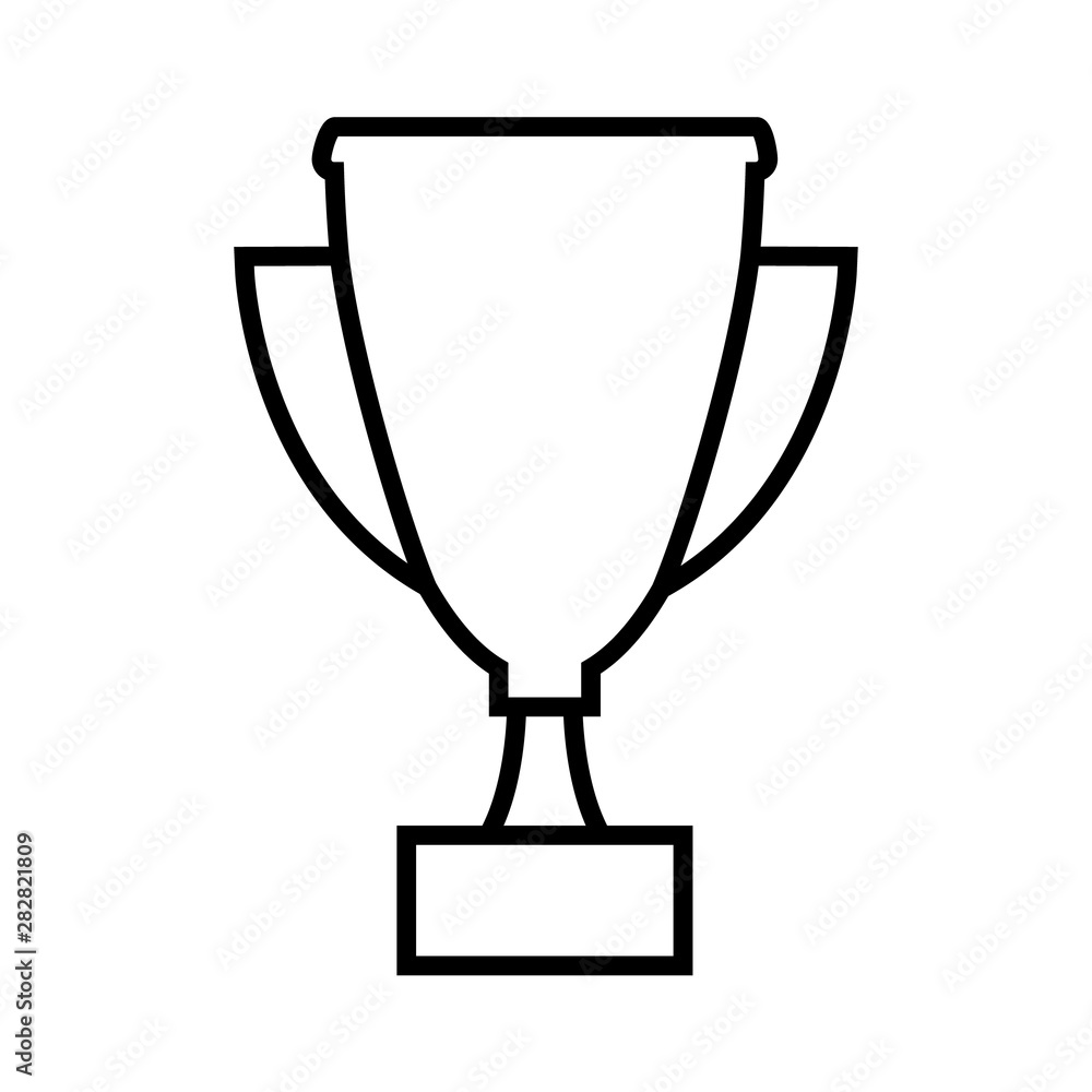 Cup line icon, logo isolated on white background Cup line icon, logo isolated on white background