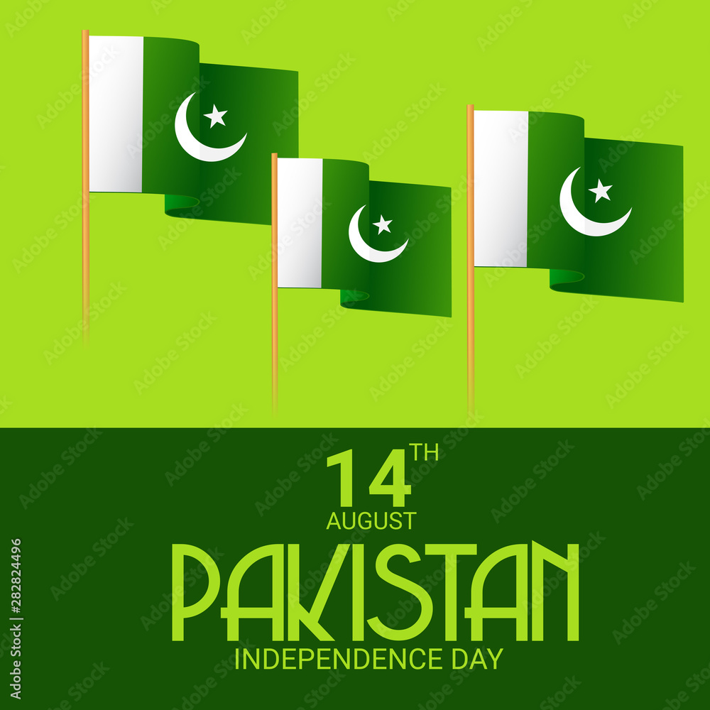Vector illustration of a Background for Pakistan Independence Day. Vector illustration of a Background for Pakistan Independence Day.