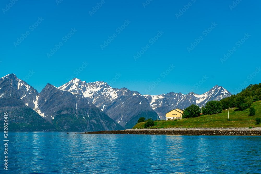 Rocks of the Sognefjord, the third longest fjord in the world and largest in Norway. Rocks of the Sognefjord, the third longest fjord in the world and largest in Norway.