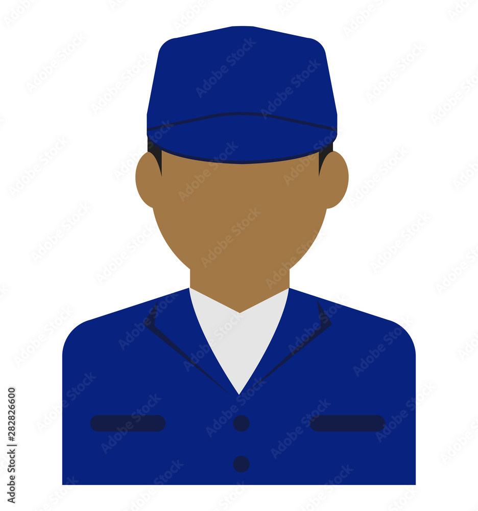 Young male worker avatar flat illustration (upper body) / blue collar worker, factory worker, janitor, service man Young male worker avatar flat illustration (upper body) / blue collar worker, factory worker, janitor, service man