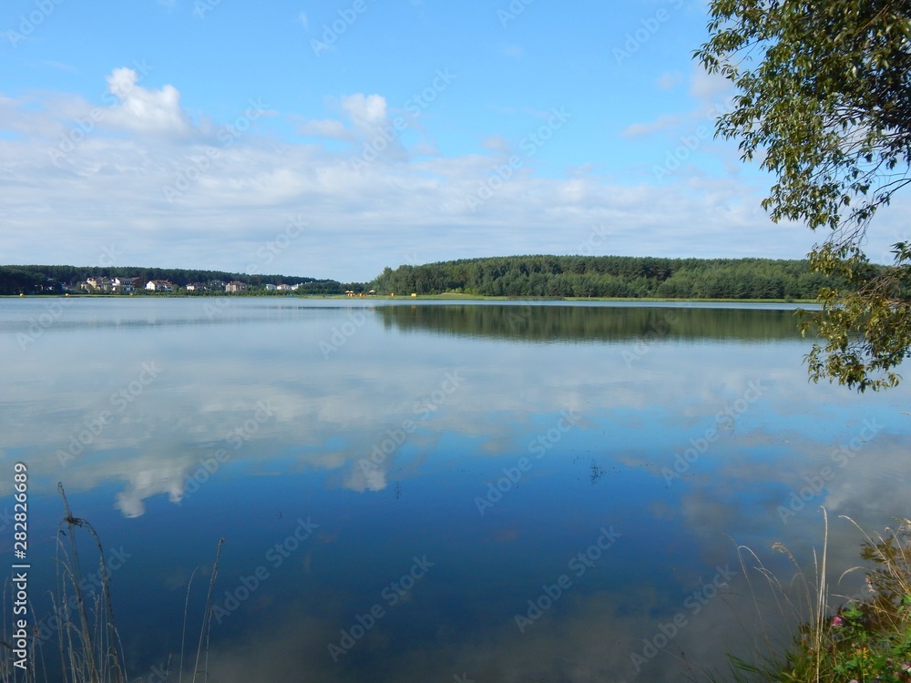 Lake, forest,houses and summer.... Minsk, Belarus