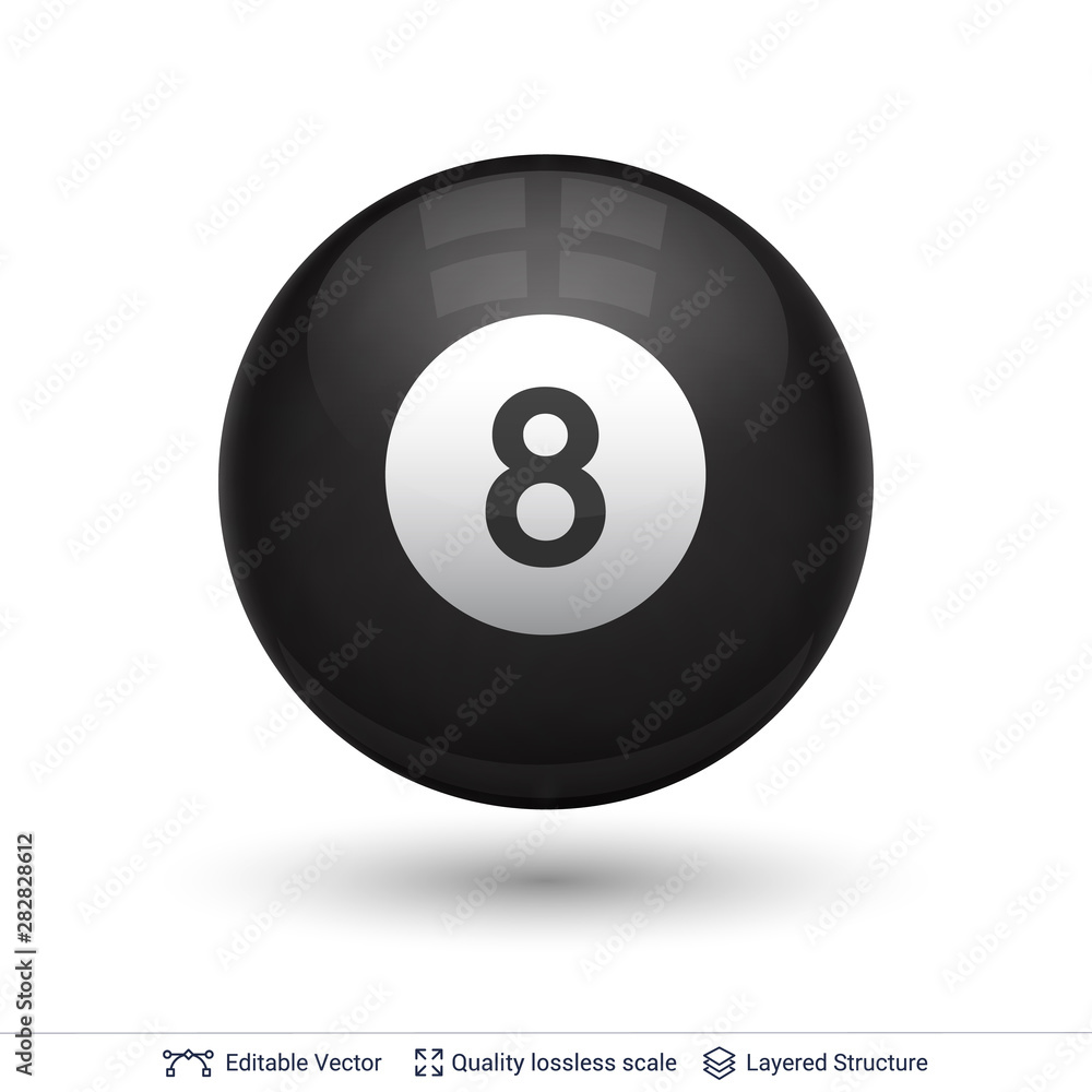 Billiard snooker pool ball with number. Billiard snooker pool ball with number.