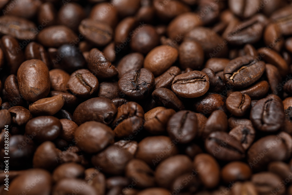 close up view of delicious textured coffee grains close up view of delicious textured coffee grains