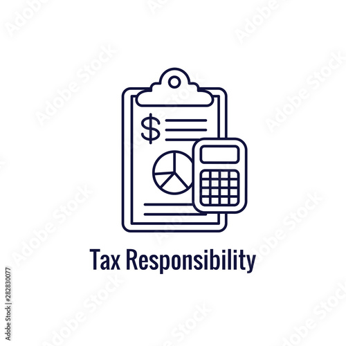 Accountant or Accounting Icon Set w money, accounting & similar concept