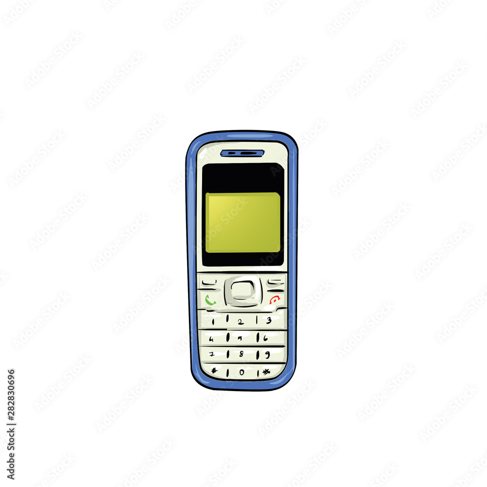 mobile phone isolated on white background mobile phone isolated on white background