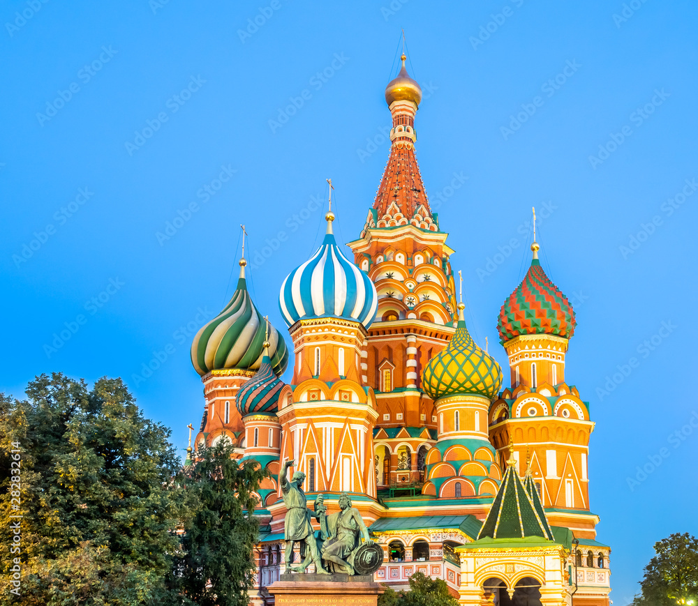 Saint Basil cathedral in Moscow, Russia