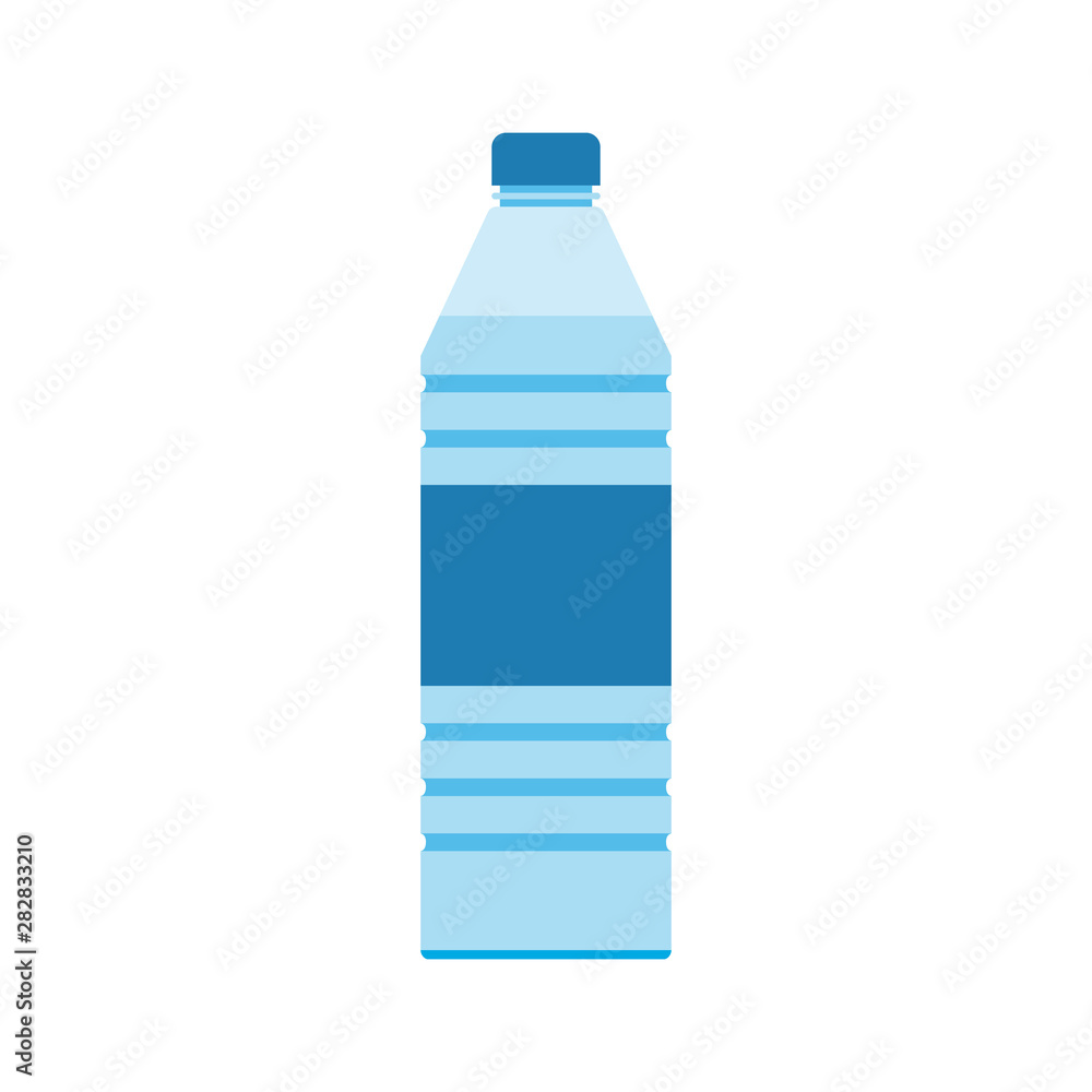 Plastic water bottle with a label. Abstract concept, icon. Plastic water bottle with a label. Abstract concept, icon.