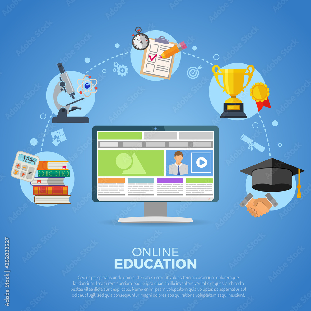Online Education Infographics Online Education Infographics