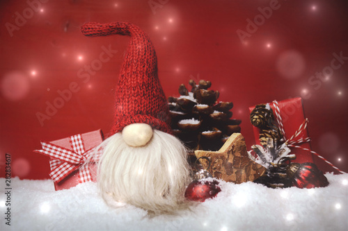 Weihnachtskarte - Wichtel m...