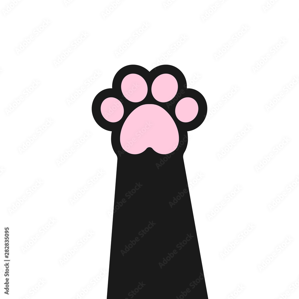 Cat paw icon. animal Foot print Stock Vector | Stock