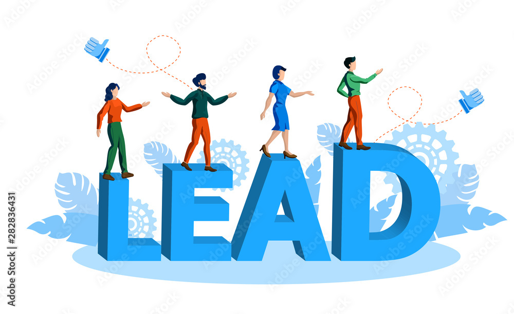 team with leader, with word lead team with leader, with word lead