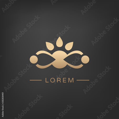 Abstract community logo design. Vector image.