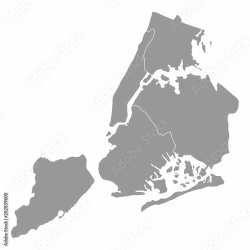 Obraz na płótnie Map of New York city w salonie