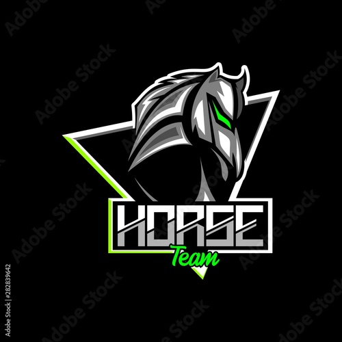 horse iron head mascot
