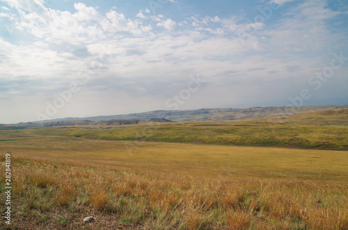 Half-desert in Autumnal Colours. Georgia, Kakheti region, on border of Georgia and Azerbaijan