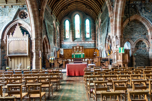 The inside of Padarn Church, Llanberis, North Wales