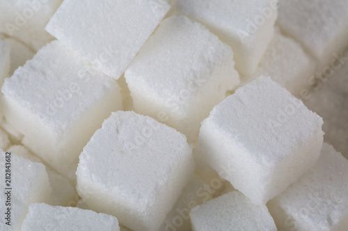 Sugar cube food ingredient background 