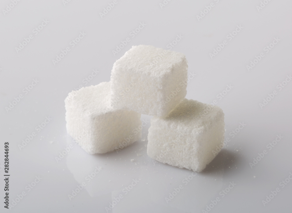 Sugar cube isolated on a white background Sugar cube isolated on a white background