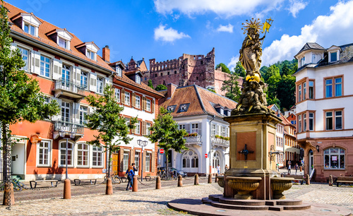 old town of heidelberg in germany photo