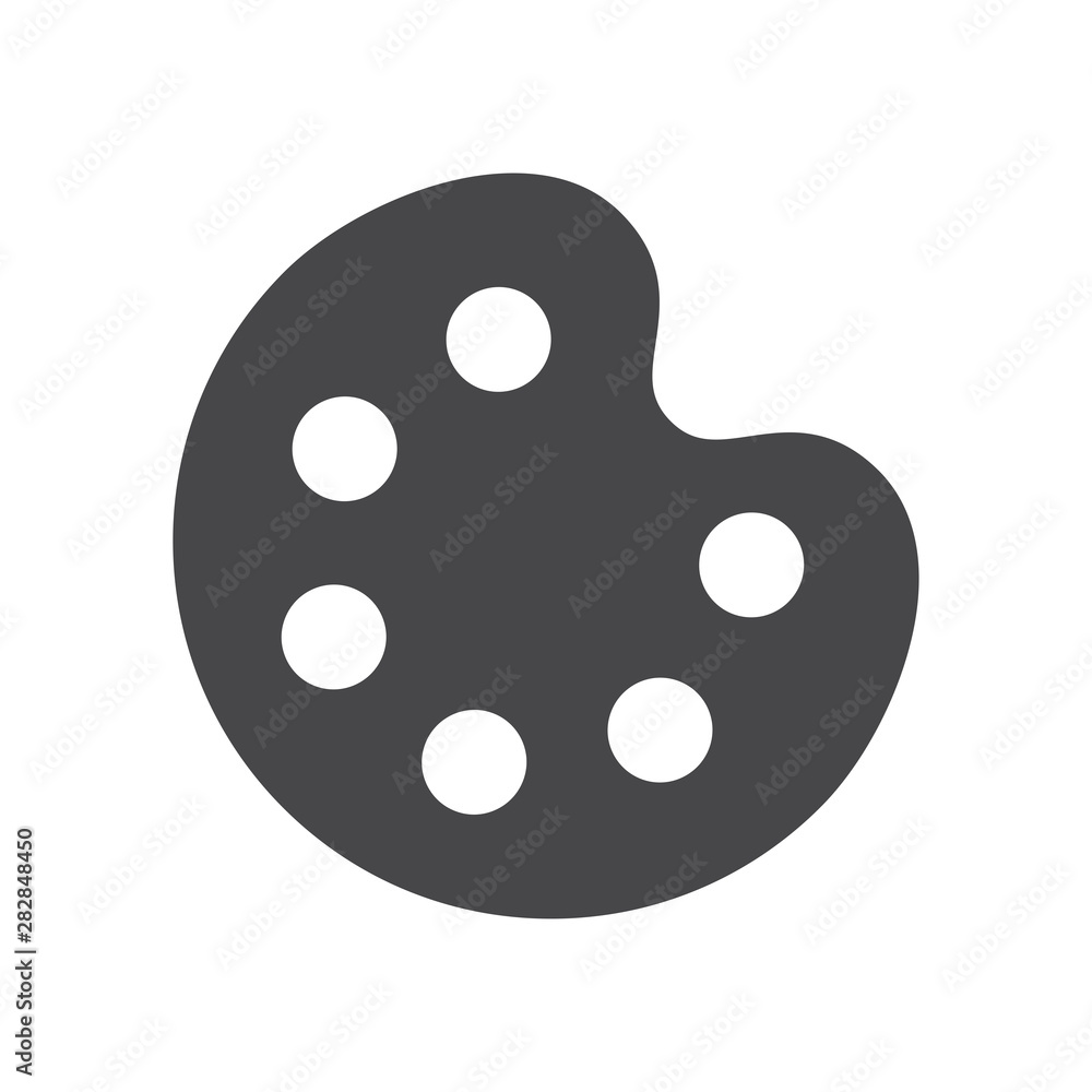 Paint palette vector icon, simple sign for web site and mobile app. Paint palette vector icon, simple sign for web site and mobile app.