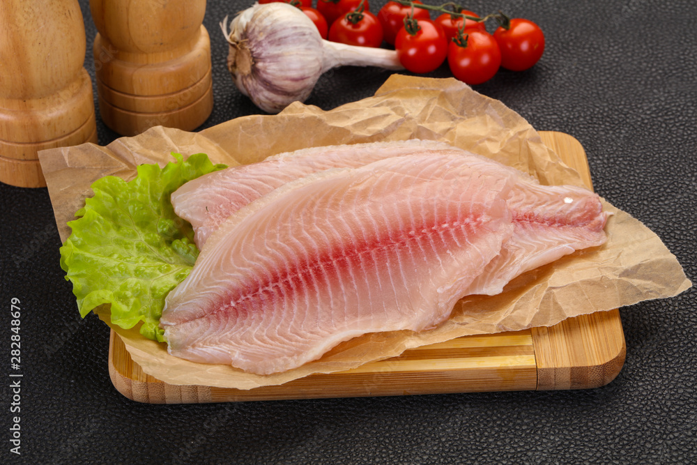 Raw tilapia fish Raw tilapia fish