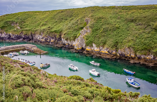 PorthClais Harbour, Pembrokeshire, South Wales photo