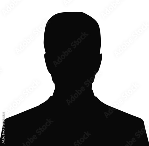 Male silhouette of man