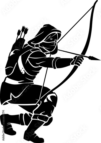 Assassin Archer Medieval Battle Fototapet