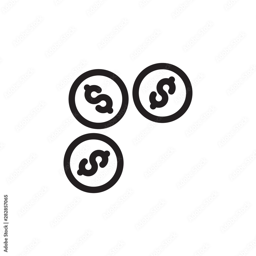 flat line dollar icon. Logo element illustration. dollar design. vector eps 10 .dollar concept. Can be used in web and mobile . flat line dollar icon. Logo element illustration. dollar design. vector eps 10 .dollar concept. Can be used in web and mobile .