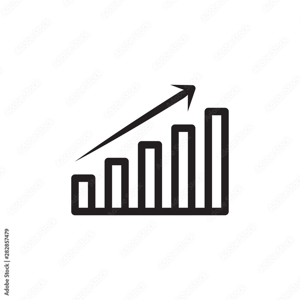 flat line growth bar icon. Logo element illustration. growth bar design. vector eps 10 . growth bar concept. Can be used in web and mobile flat line growth bar icon. Logo element illustration. growth bar design. vector eps 10 . growth bar concept. Can be used in web and mobile