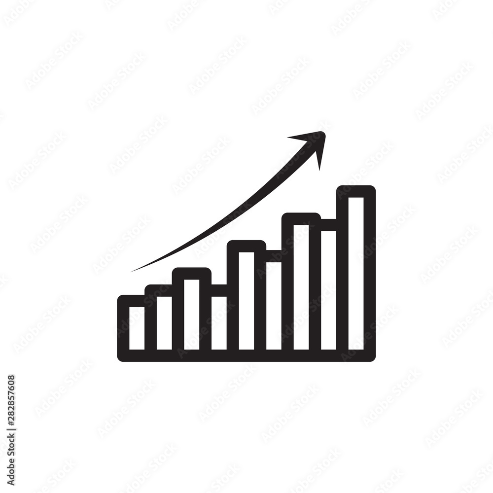 flat line growth bar icon. Logo element illustration. growth bar design. vector eps 10 . growth bar concept. Can be used in web and mobile flat line growth bar icon. Logo element illustration. growth bar design. vector eps 10 . growth bar concept. Can be used in web and mobile
