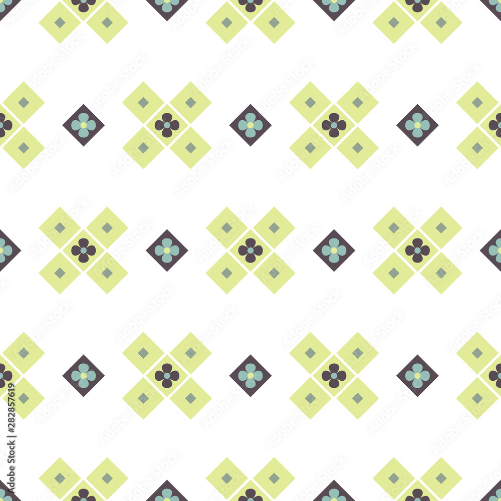 Geometric shapes seamless vector pattern. Abstract cross block shapes background. Geometric shapes seamless vector pattern. Abstract cross block shapes background.