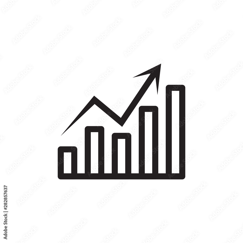 flat line growth bar icon. Logo element illustration. growth bar design. vector eps 10 . growth bar concept. Can be used in web and mobile flat line growth bar icon. Logo element illustration. growth bar design. vector eps 10 . growth bar concept. Can be used in web and mobile