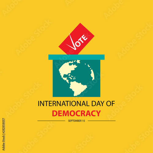 International Day of Democracy. September 15.