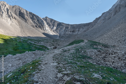 Ptarmigan Cirque in the Highwood Pass Located in Peter Lougheed Provincial Park, Alberta, Canada photo