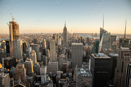 Looking South from the top of Manhattans midtown (NYC, USA)