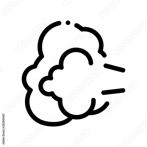 Windiness Gaz Symptomp Of Pregancy Vector Icon Sign Thin Line. Gaseous Distention Woman Symptomp Of Pregancy Pictogram. Characteristic And Diagnosis Of Future Mother Monochrome Contour Illustration