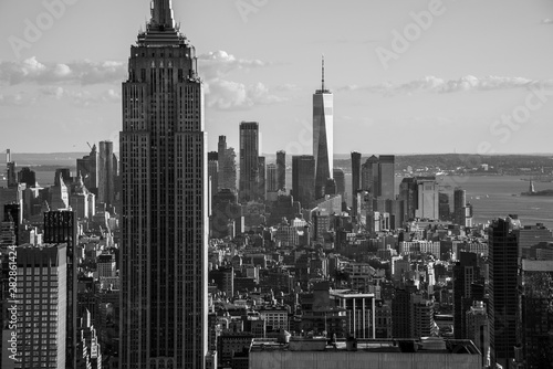 Looking South from the top of Manhattans midtown (NYC, USA)