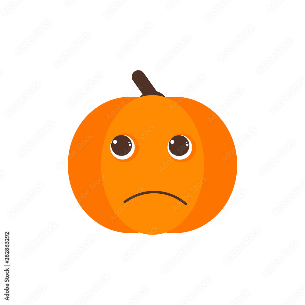 Isolated pumkin cute smile character