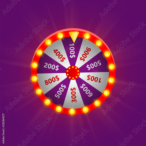 Colorful casino wheel. Vector illustration EPS 10.