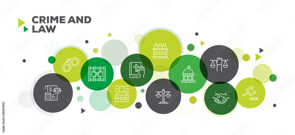 CRIME AND LAW ICONS ON MULTI COLORED BACKGROUND BANNER DESIGN CRIME AND LAW ICONS ON MULTI COLORED BACKGROUND BANNER DESIGN
