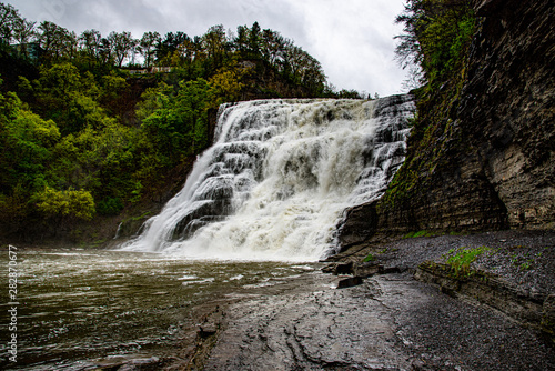 Waterfall in Ithaca  NY  USA 