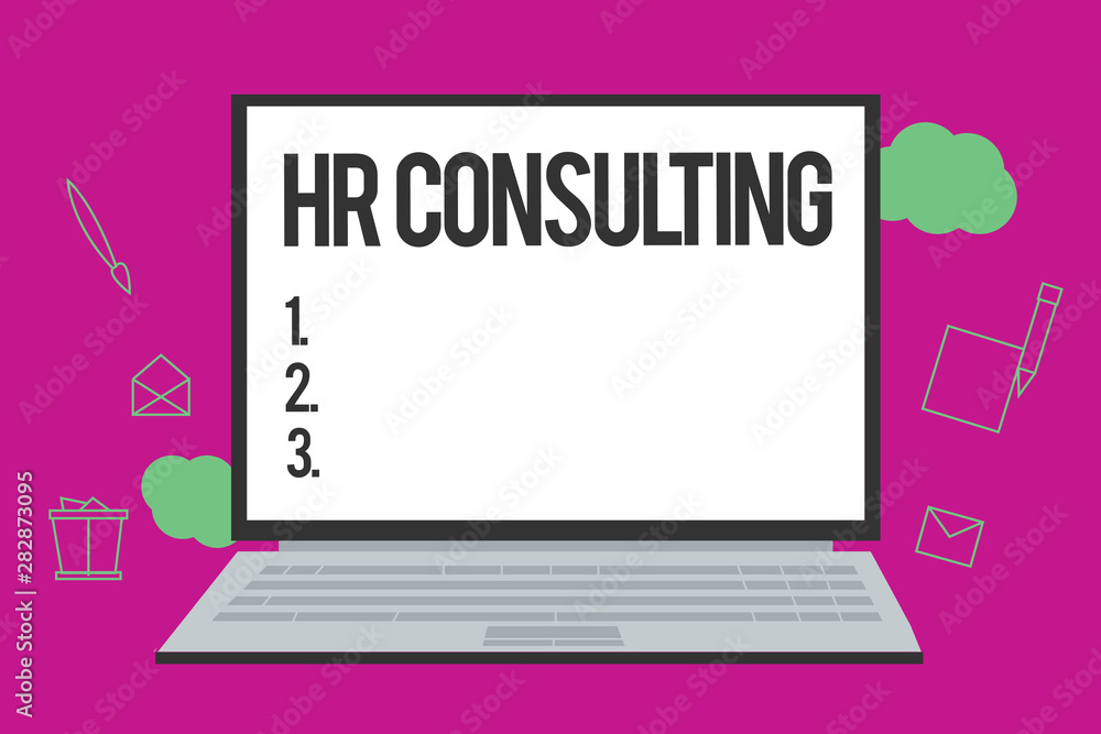 Conceptual hand writing showing Hr Consulting. Business photo text Specialist advice and services provided by a third party. Conceptual hand writing showing Hr Consulting. Business photo text Specialist advice and services provided by a third party.