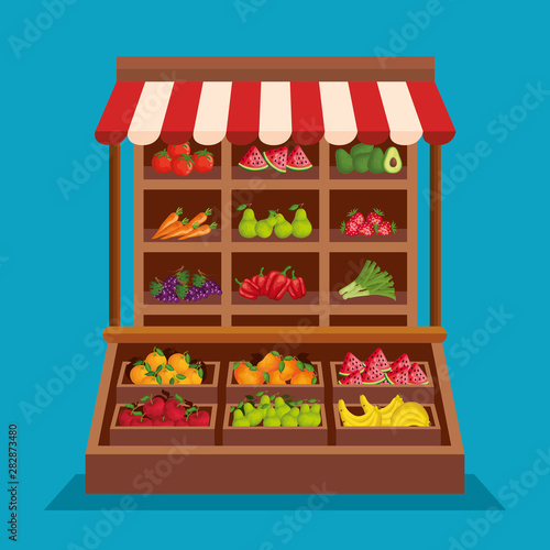 fresh fruits and healthy vegetables products
