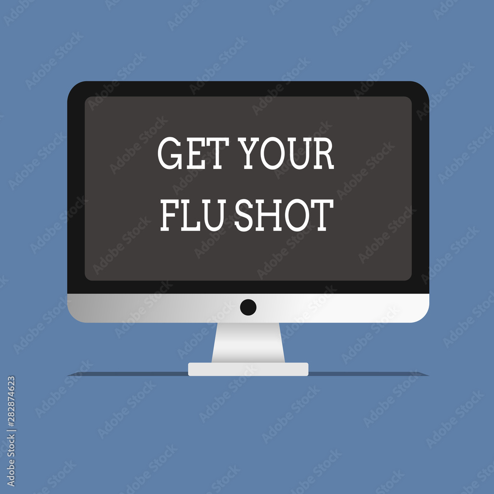 Word writing text Get Your Flu Shot. Business concept for Acquire the vaccine to protect against influenza. Word writing text Get Your Flu Shot. Business concept for Acquire the vaccine to protect against influenza.
